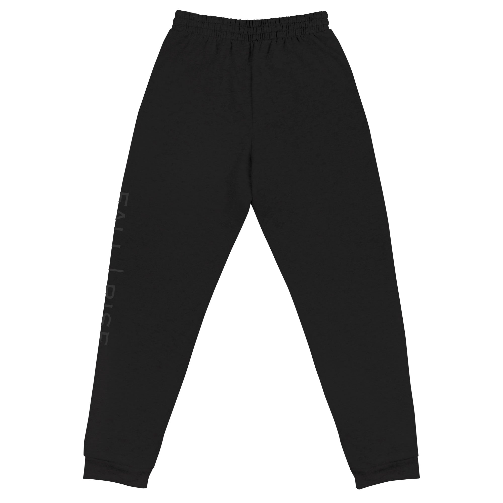 "Rise From The Darkness" All Black Classic Logo Joggers