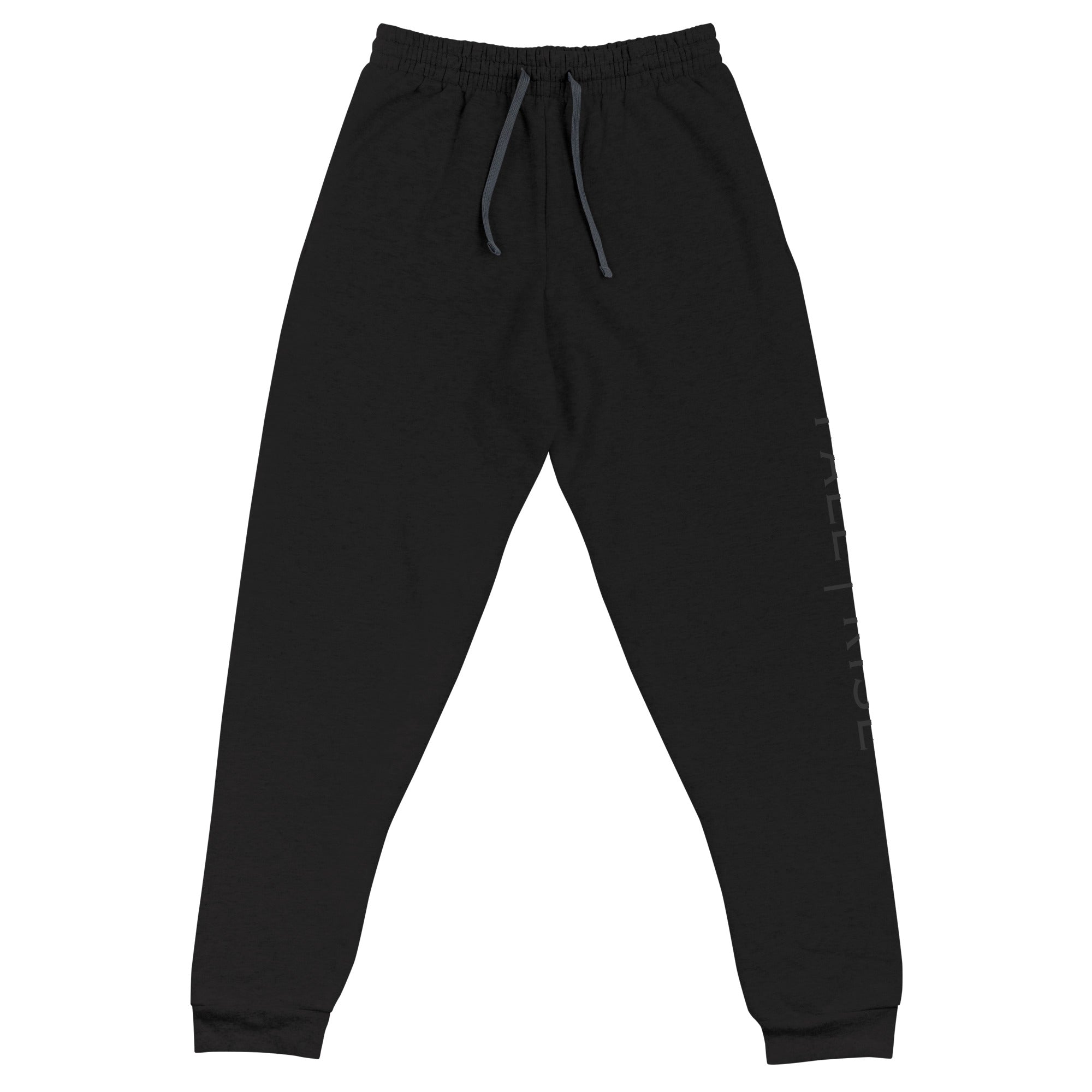 "Rise From The Darkness" All Black Classic Logo Joggers