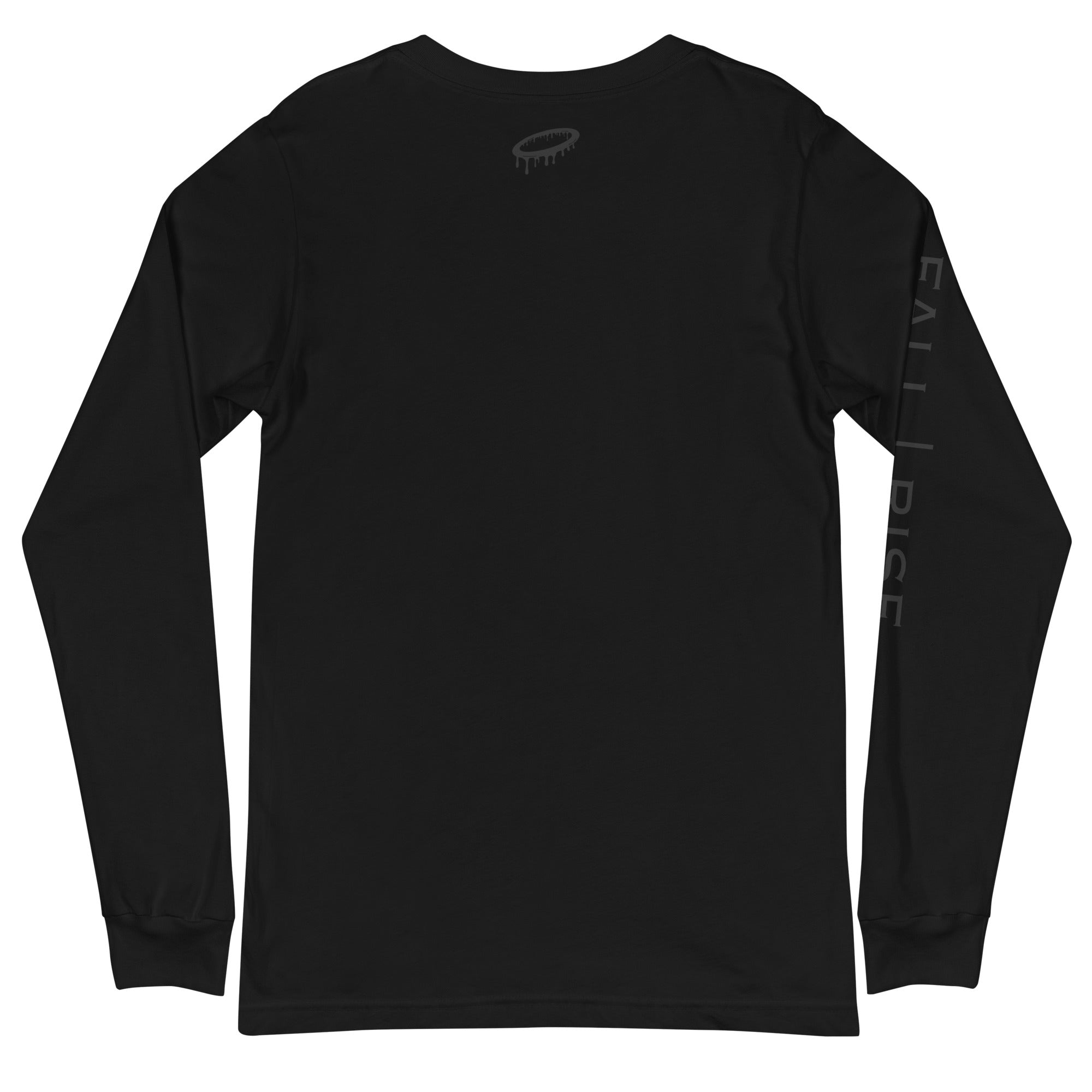 "Rise From The Darkness" All Black Classic Logo Long Sleeve Tee