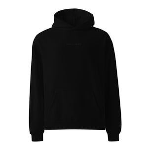 "Rise From The Darkness" All Black Classic Logo Oversized Hoodie