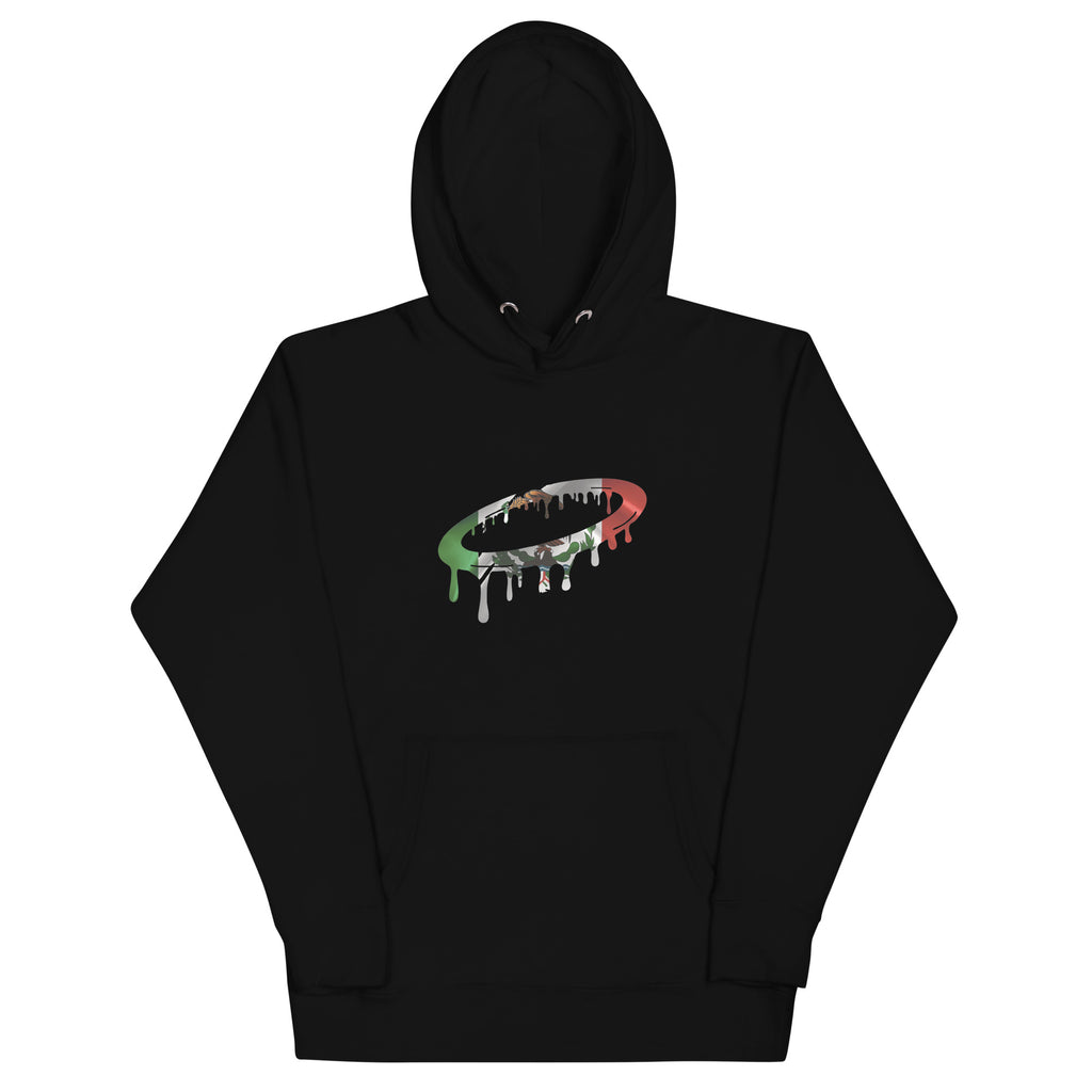 Mexican Flag Melted Halo Hoodie