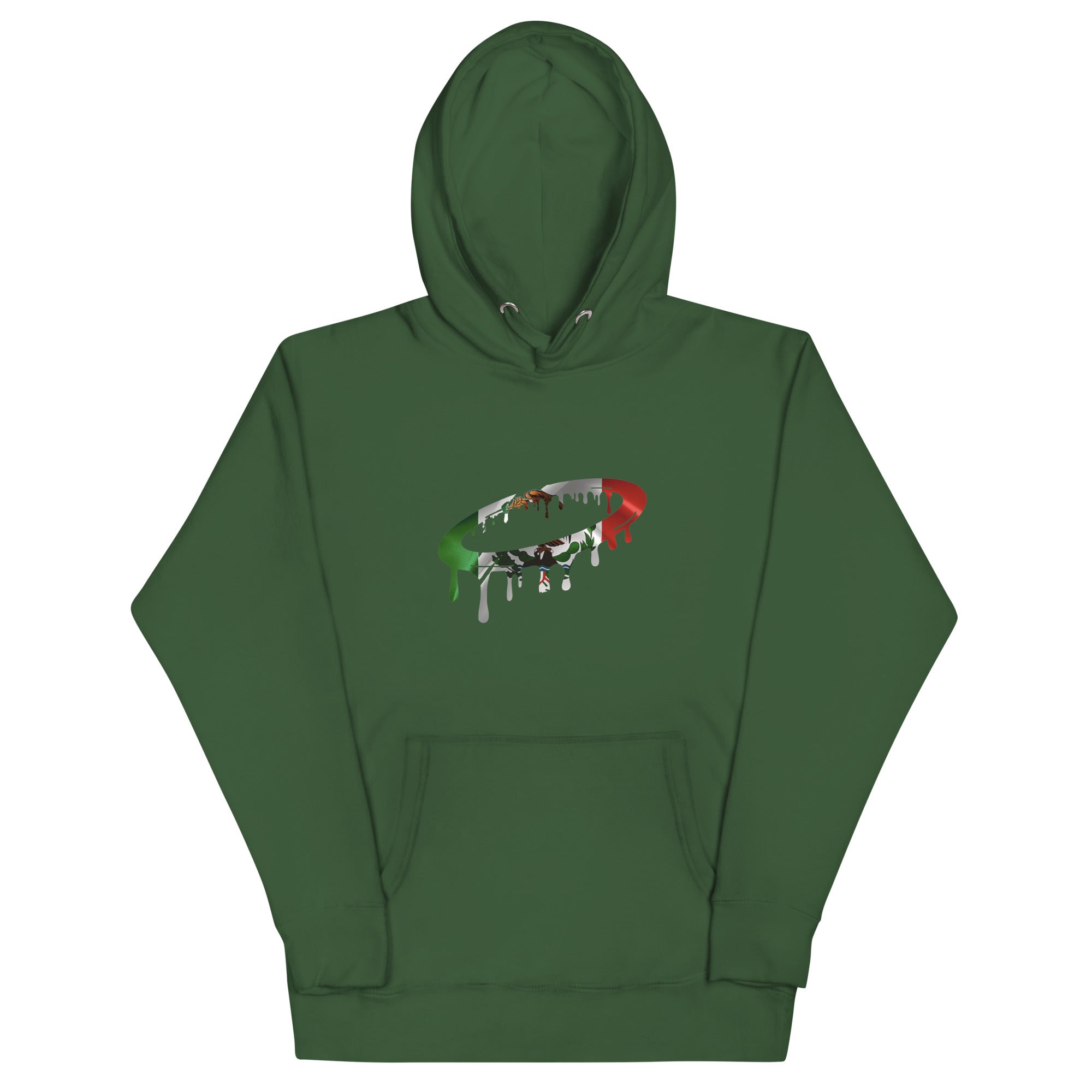 Mexican Flag Melted Halo Hoodie
