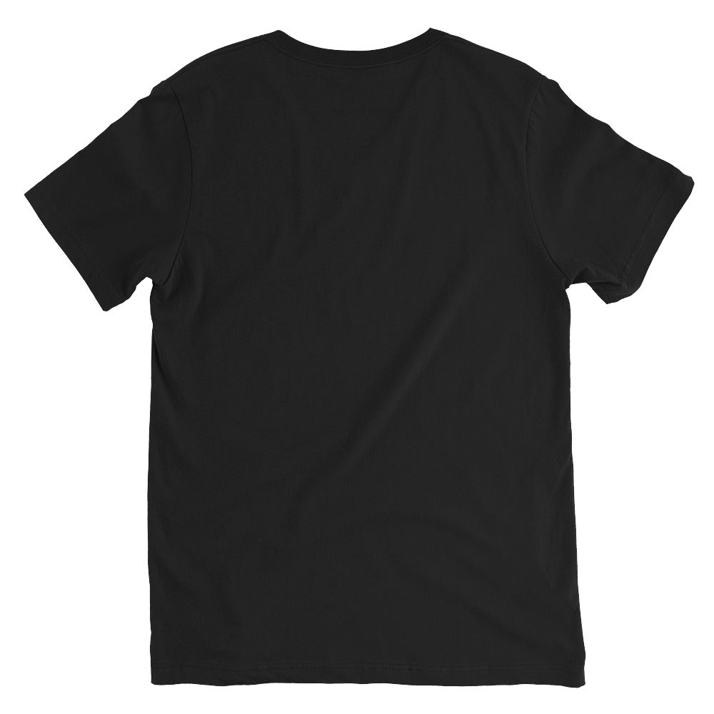 "Rise From The Darkness" All Black Slogan V-Neck T-Shirt