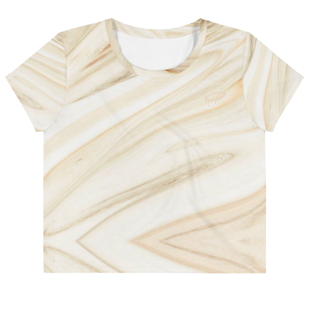 Women's Marble Wash Crop Tee