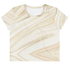 Women's Marble Wash Crop Tee