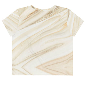 Women's Marble Wash Crop Tee