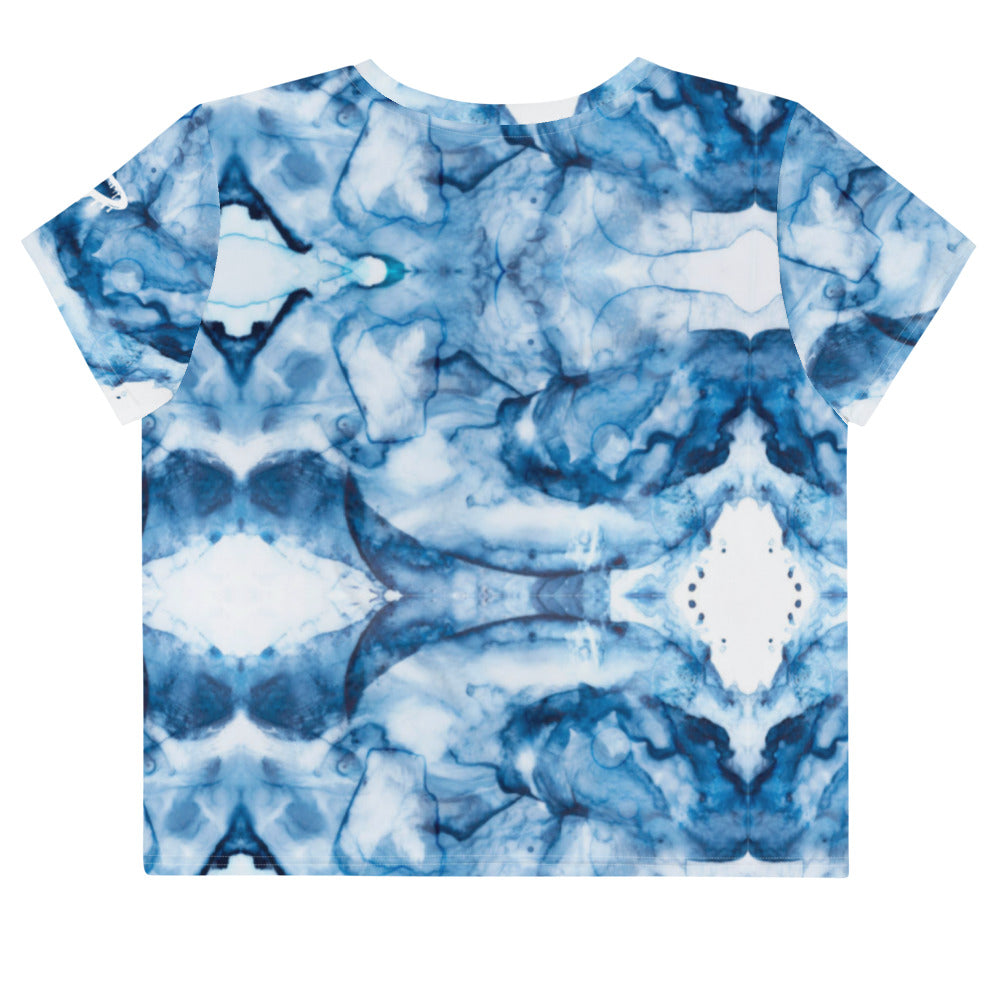 Women's Marble Wash Crop Tee