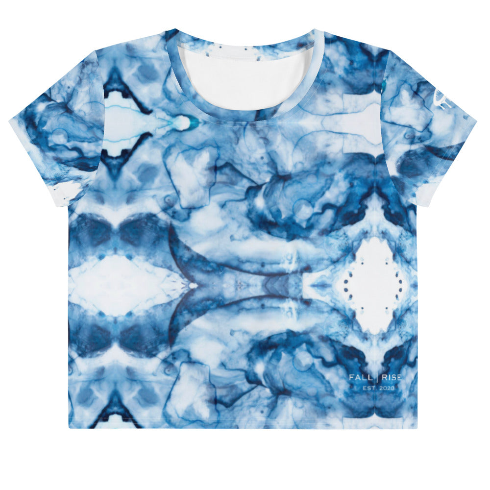 Women's Marble Wash Crop Tee