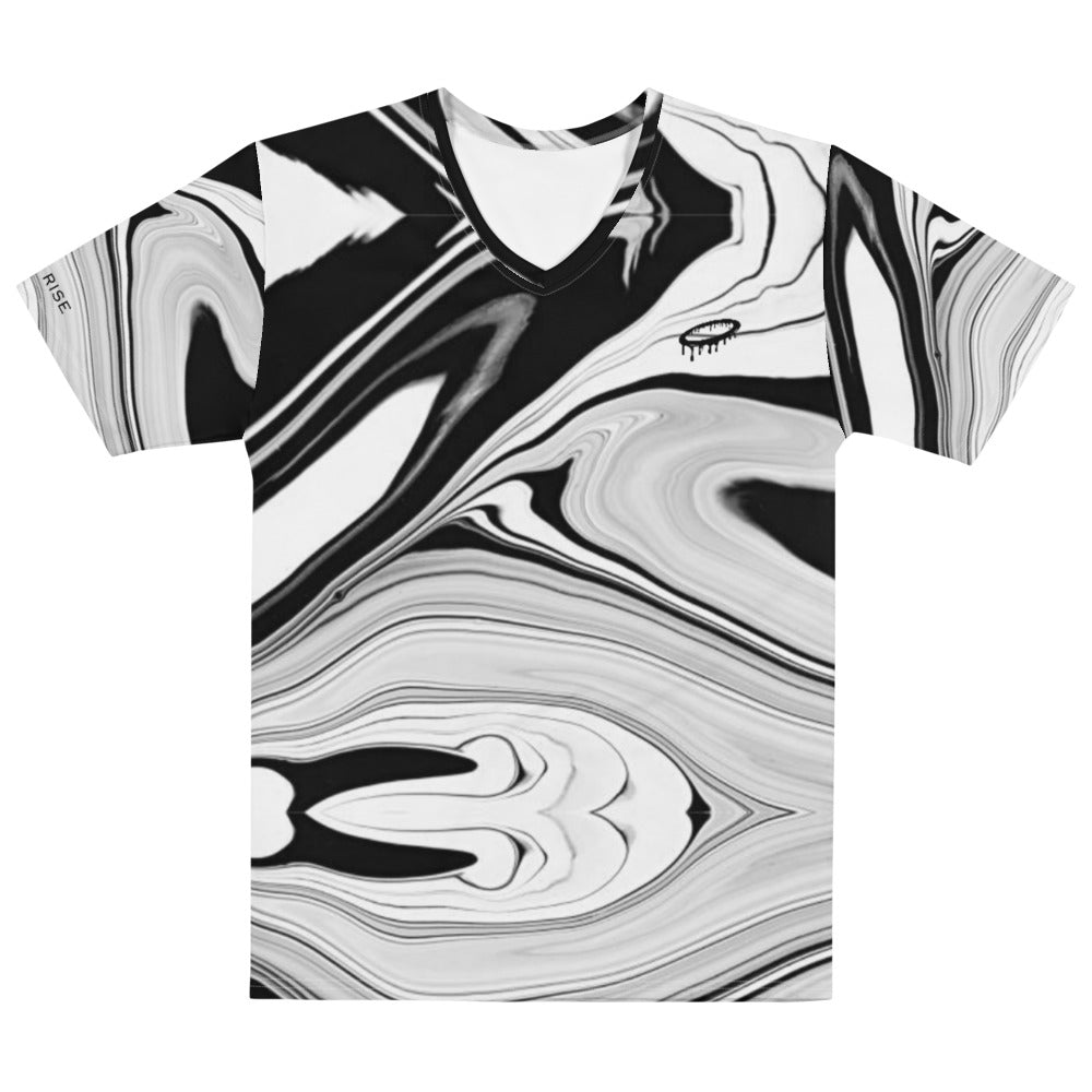 Men's Marble Wash V Neck T-shirt