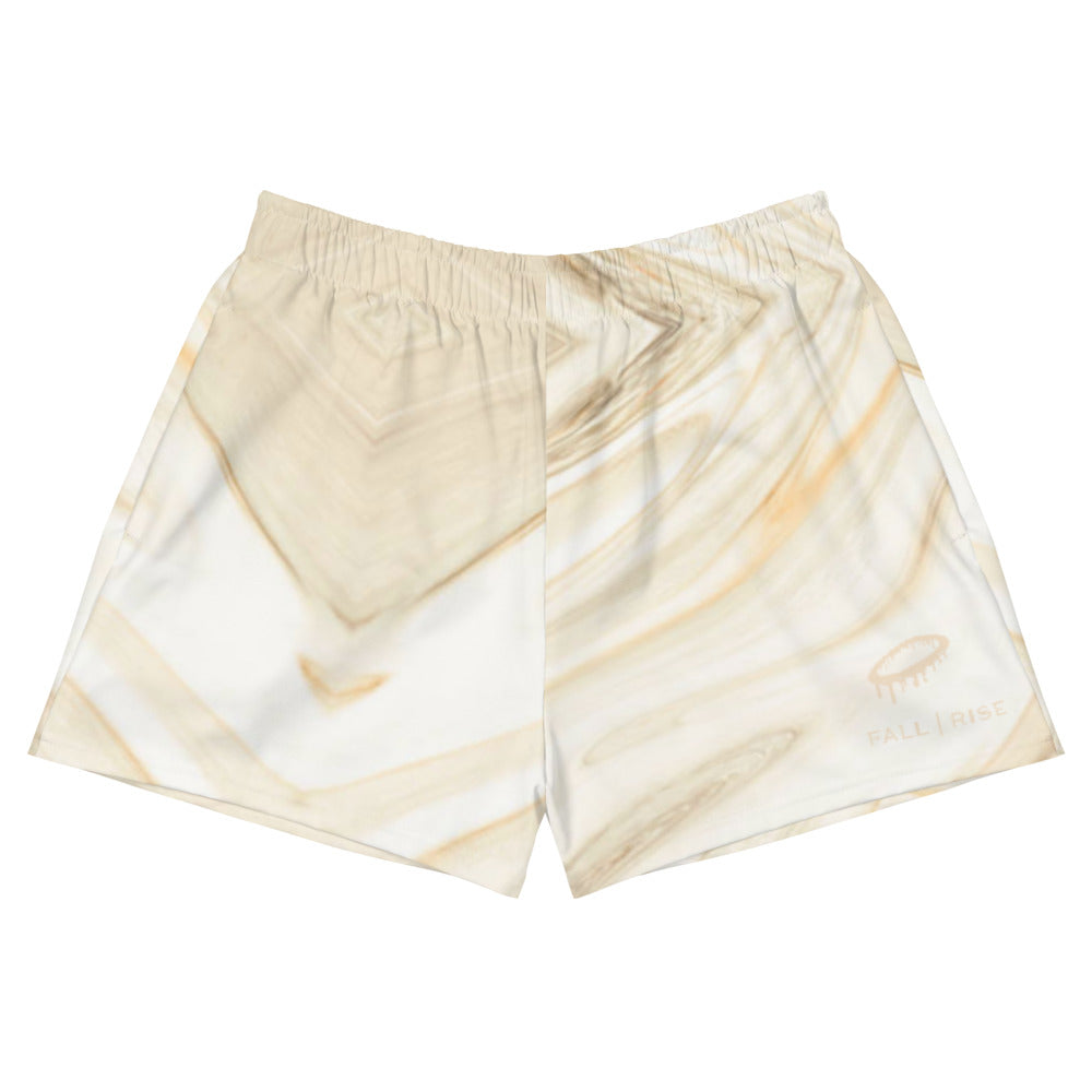 Women's Marble Wash Athletic Short Shorts