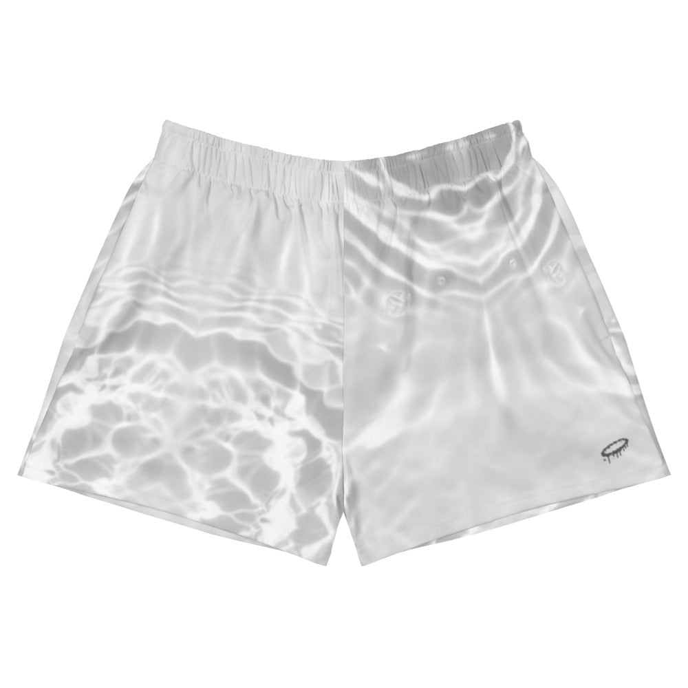 Women's "Water" Premium Athletic Short Shorts