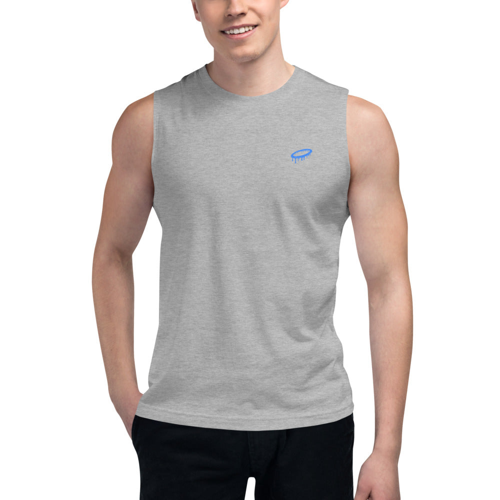 Blue Melted Halo Muscle Shirt (More Colors Available)