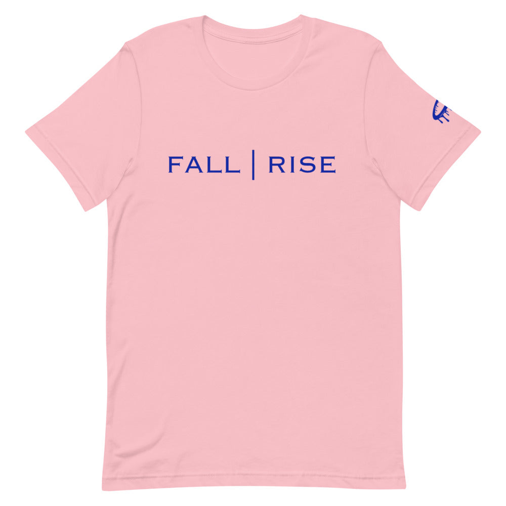 Navy "Fall | Rise" Crew Neck T-Shirt