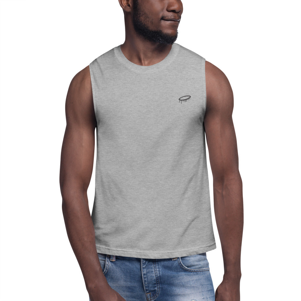 Grey Melted Halo Muscle Shirt(More Colors Available)