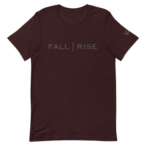 Grey "Fall | Rise" Crew Neck T-Shirt (More Colors Available)