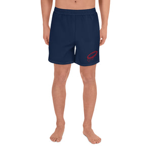 Navy/Maroon Melted Halo Men's Athletic Shorts