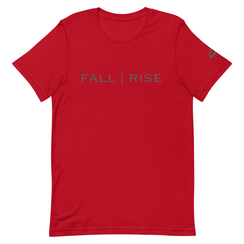 Grey "Fall | Rise" Crew Neck T-Shirt (More Colors Available)