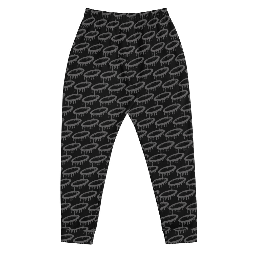 Patterned Grey Melted Halo Men's Joggers