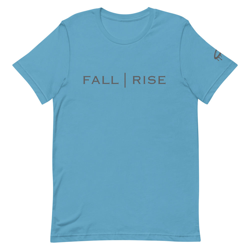 Grey "Fall | Rise" Crew Neck T-Shirt (More Colors Available)