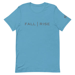 Grey "Fall | Rise" Crew Neck T-Shirt (More Colors Available)