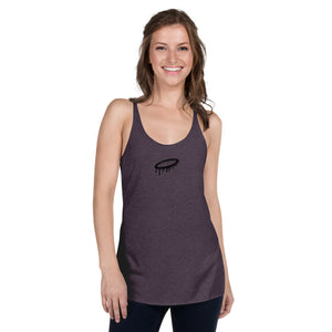 Black Melted Halo Women's Racerback Tank(More Colors Available)