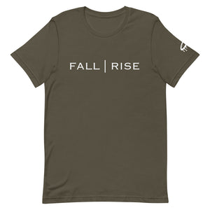 White "Fall | Rise" Crew Neck T-Shirt (More Colors Available)