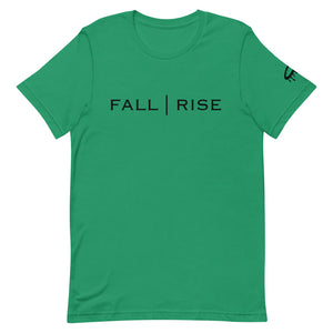 Black "Fall | Rise" Crew Neck T-Shirt (More Colors Available)