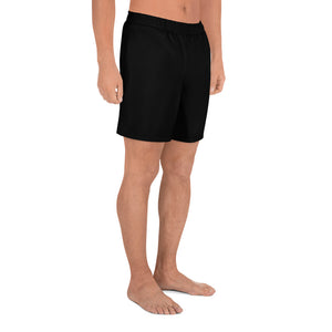 Black/Light Blue Melted Halo Men's Athletic Shorts