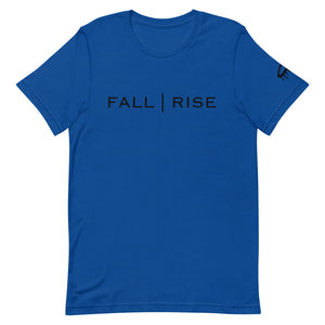 Black "Fall | Rise" Crew Neck T-Shirt (More Colors Available)