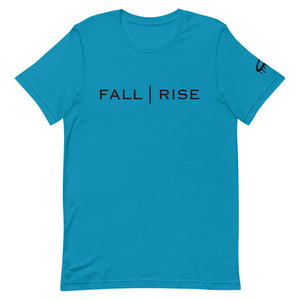 Black "Fall | Rise" Crew Neck T-Shirt (More Colors Available)