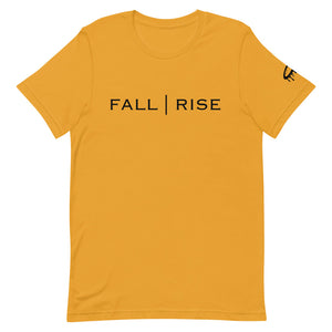 Black "Fall | Rise" Crew Neck T-Shirt (More Colors Available)