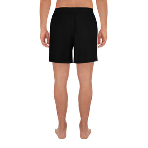 Black/Light Blue Melted Halo Men's Athletic Shorts