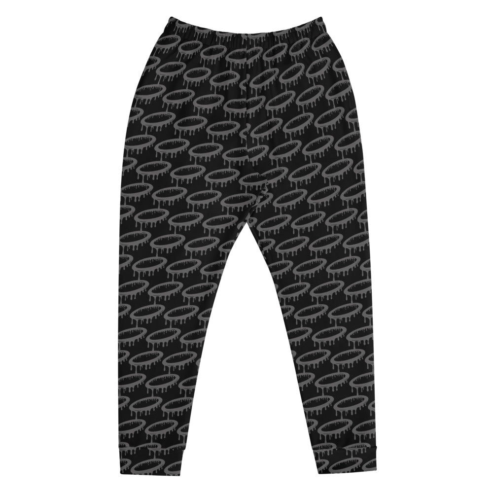 Patterned Grey Melted Halo Men's Joggers