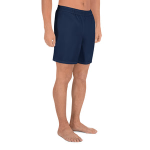 Navy/Maroon Melted Halo Men's Athletic Shorts