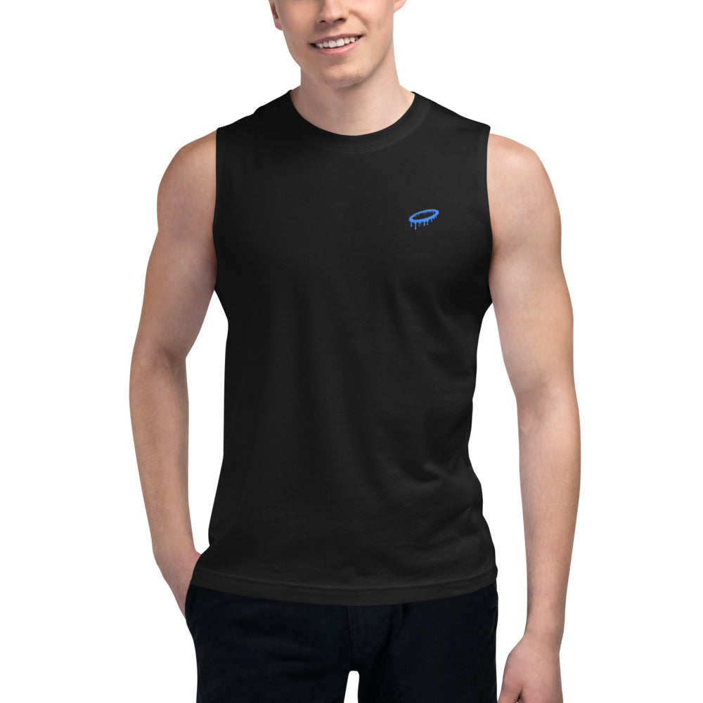 Blue Melted Halo Muscle Shirt (More Colors Available)