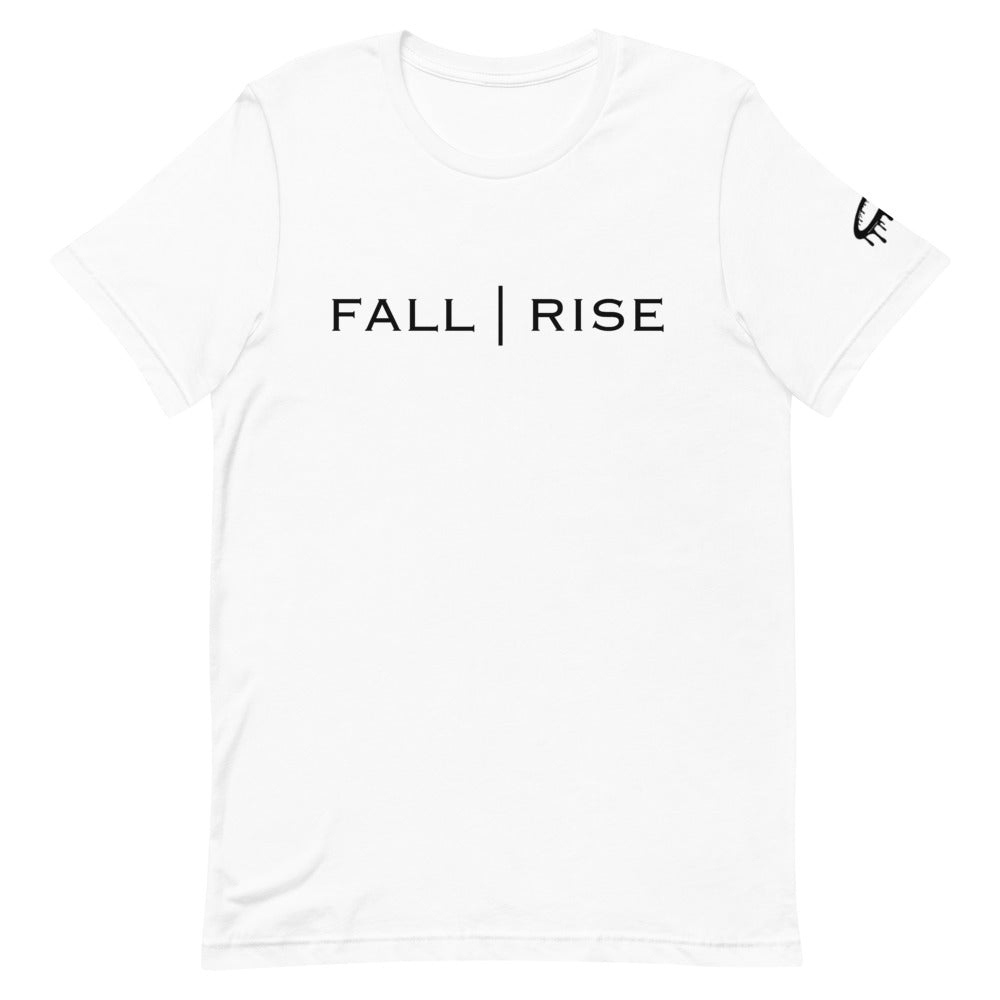 Black "Fall | Rise" Crew Neck T-Shirt (More Colors Available)