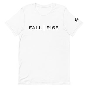 Black "Fall | Rise" Crew Neck T-Shirt (More Colors Available)