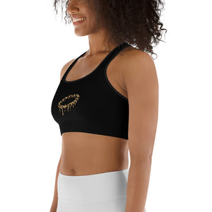 Leopard Melted Halo Sports bra