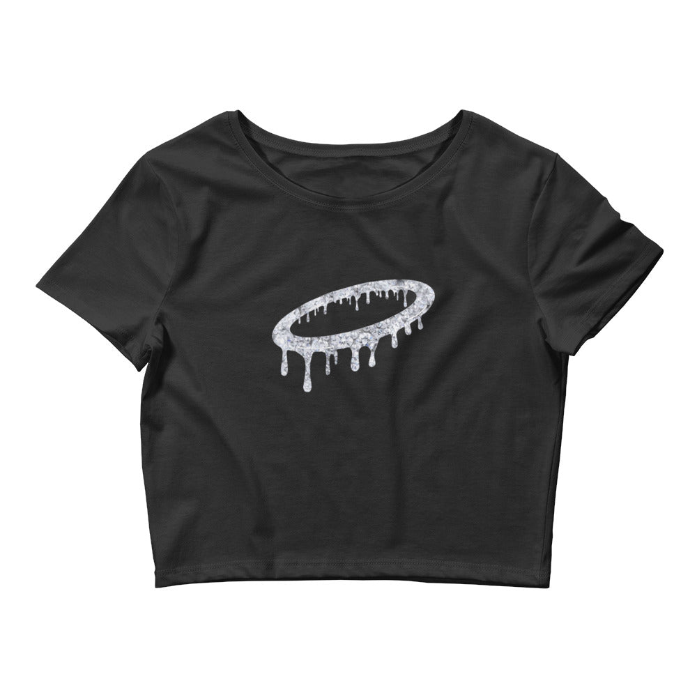 Diamond Melted Halo Women’s Crop Tee