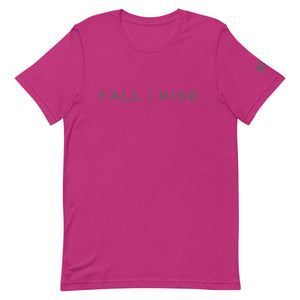 Grey "Fall | Rise" Crew Neck T-Shirt (More Colors Available)