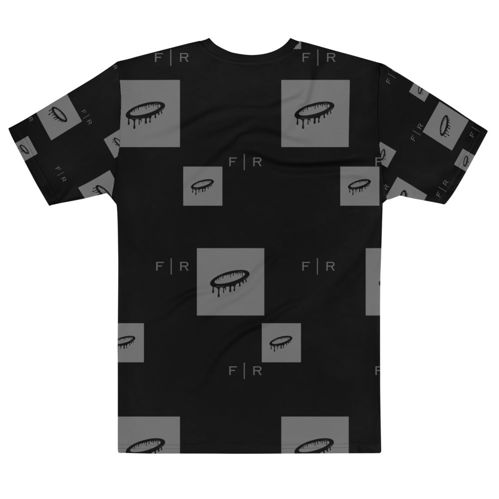 Melted Halo Pattern Crew Neck T-shirt