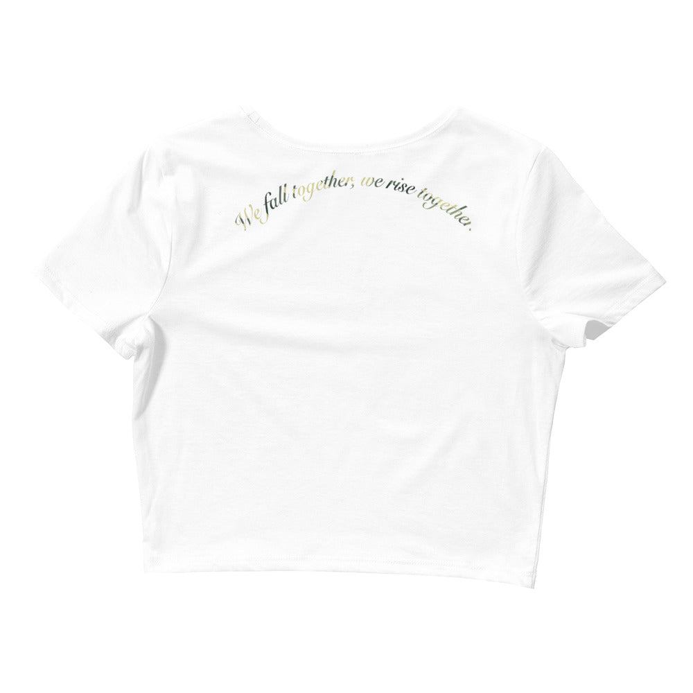 "We Fall Together, We Rise Together" Women’s Crop Tee