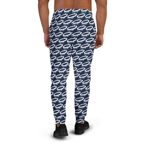 Navy/White Melted Halo Pattern Men's Joggers