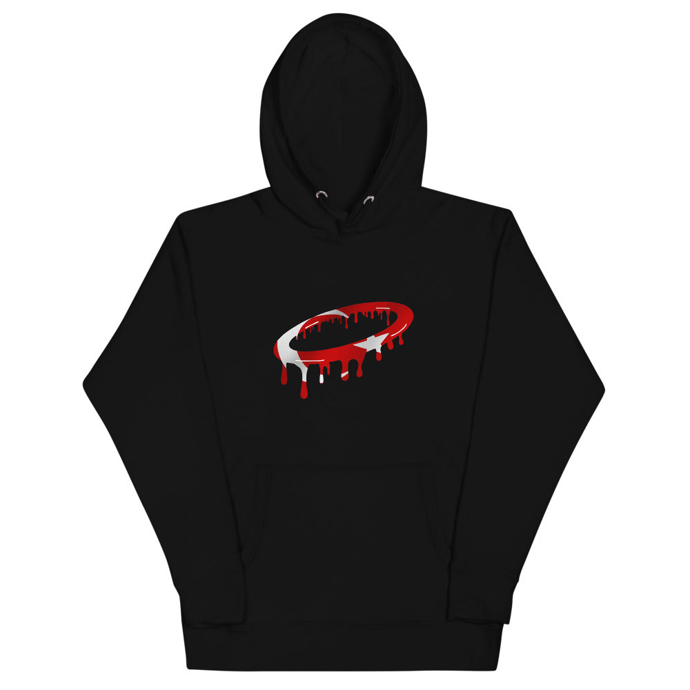 Turkish Flag Melted Halo Hoodie (More Colors Available)