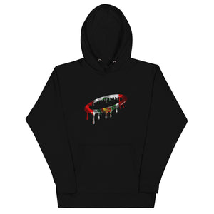 Peruvian Flag Melted Halo Hoodie (More Colors Available)