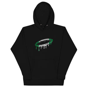 Nigerian Flag Melted Halo Hoodie (More Colors Available)