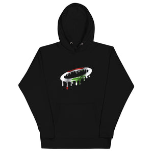 Lebanese Flag Melted Halo Hoodie (More Colors Available)