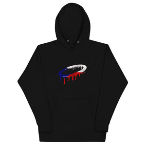 Czech Flag Melted Halo Hoodie (More Colors Available)