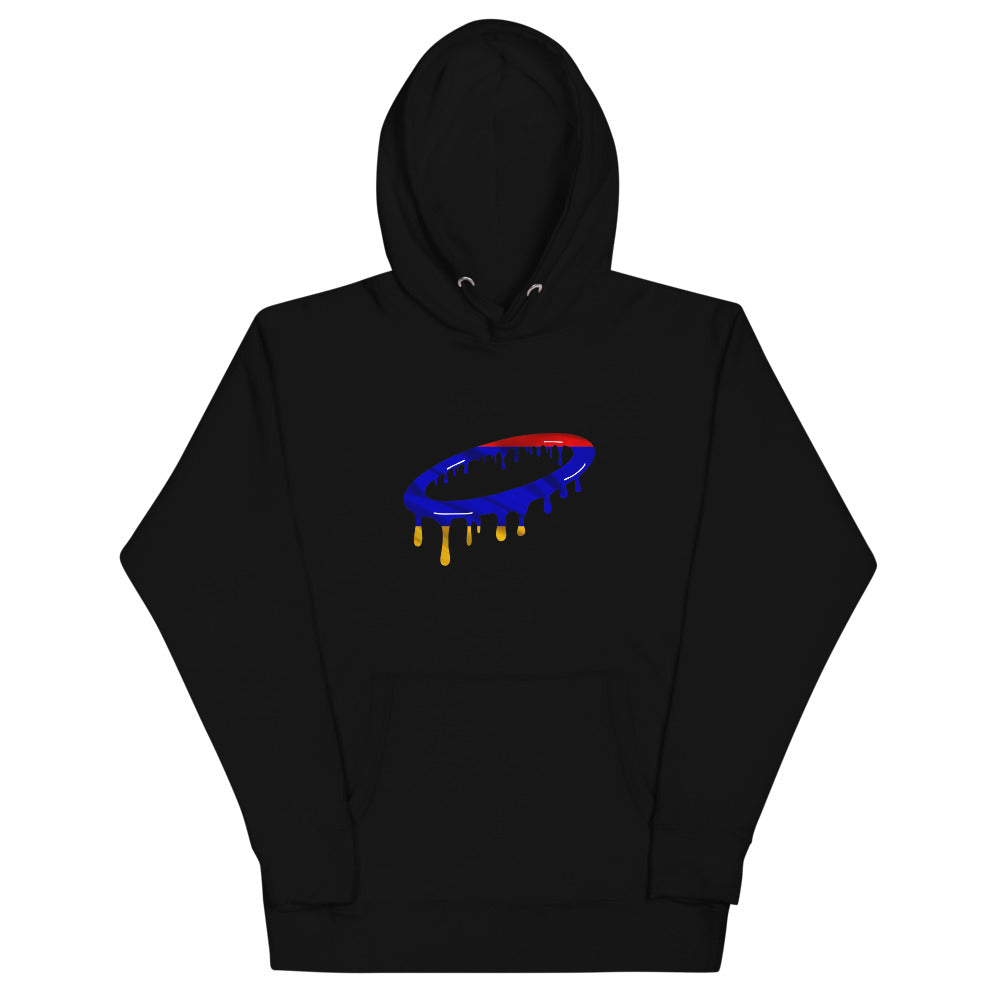 Armenian Flag Melted Halo Hoodie (More Colors Available)