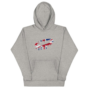 United Kingdom Flag Melted Halo Hoodie (More Colors Available)